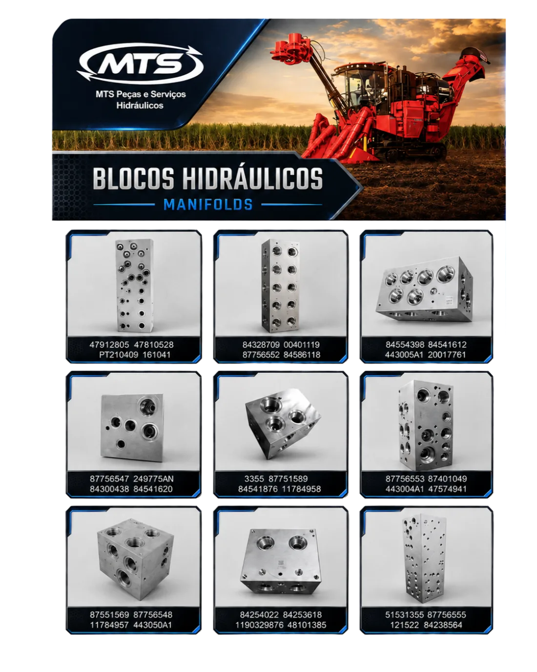 Catálogo de Blocos Hidráulicos - Colhedora de Cana Case IH