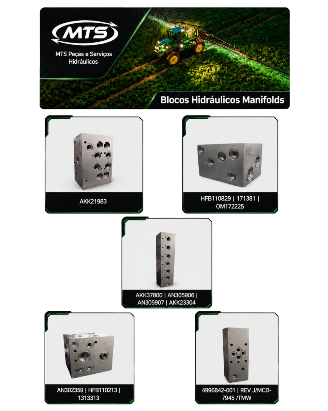 Catálogo de Blocos Hidráulicos - Pulverizadores John Deere